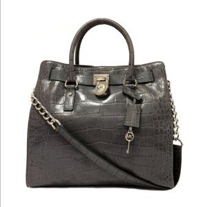 MICHAEL by Michael Kors Hamilton Embossed Satchel